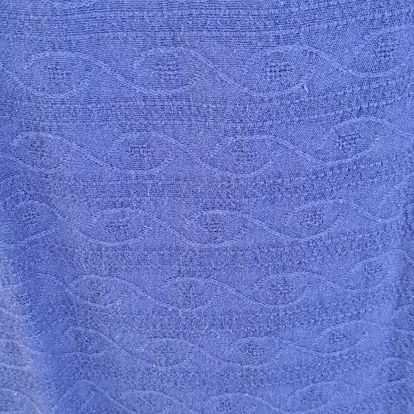 THML Size Medium Blue Cotton Halter Neck Shift Dress Embroidery Detail Boho - Picture 9 of 13